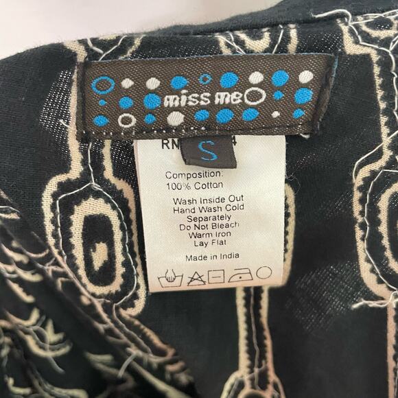 Miss Me Sequin Skirt S Womens Chain Embellished A-Line Printed Sweep Zip Side - Picture 6 of 6